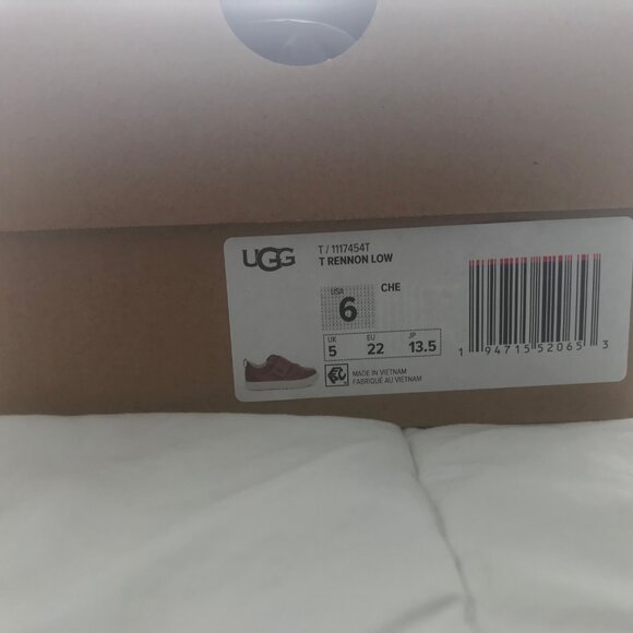 UGG Kids T Rennon Low Sneakers Toddler Size 6 - Picture 2 of 13
